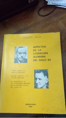 Libro Aspectos De La Literatura Alemana Del Siglo Xx