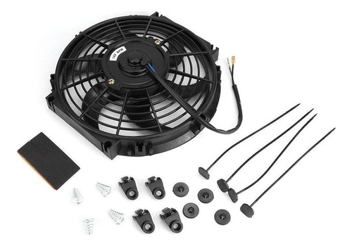 Ventilador Eléctrico 10 Pulgadas Radiador Slim Push/pull 12v