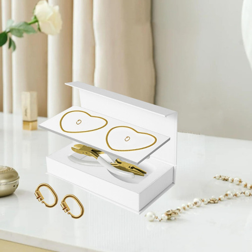 2 Piezas De Pulseras Permanentes Kit Joyería 1 Par De Oro