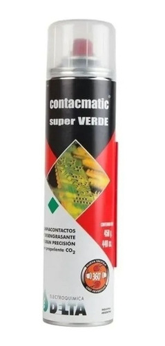Limpia Contactos Electronicos Delta Contacmatic Super 450gr 
