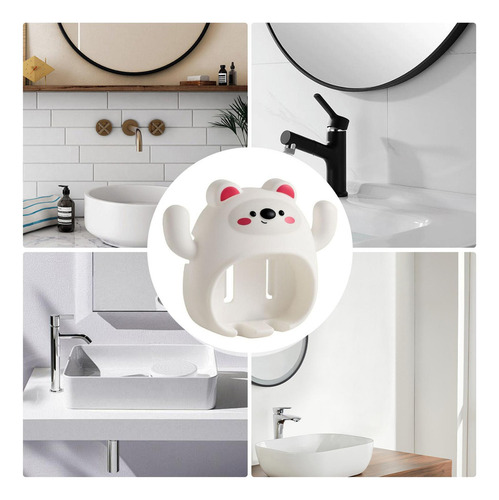 G Soporte Adhesivo Para Cepillos De Dientes Soporte De Pared
