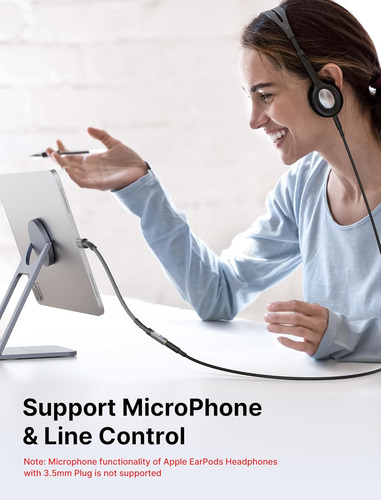 Adaptador Trrs 3.5 Mm A Usb-c, Maux, Plateado