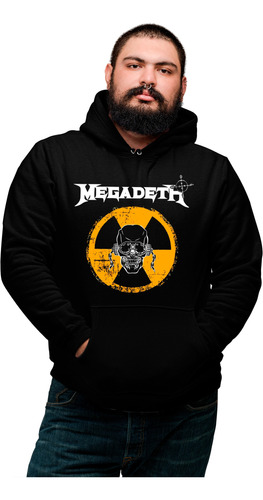 Sudadera Tallas Extra 2xl Megadeth Bolsa Frontal Concierto 