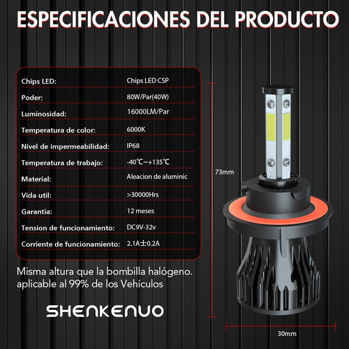 Faros Led Y Antiniebla Para Dodge Nitro 2007-2009
