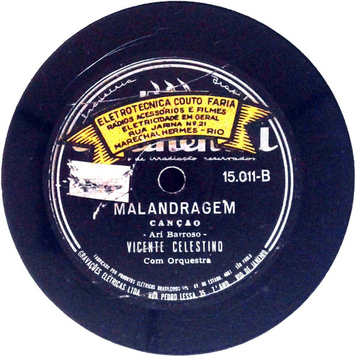 Imagem 2 de 3 de 78 Rpm Vicente Celestino 1943 Selo Continental 15011