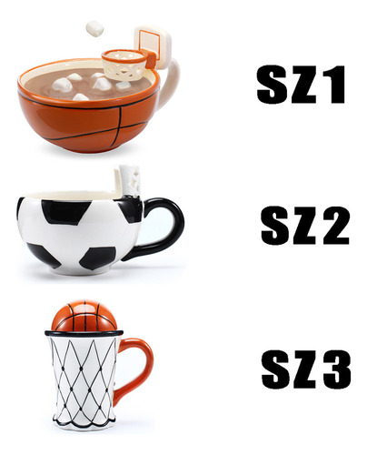 Para Taza Novedosa De Fútbol Y Baloncesto