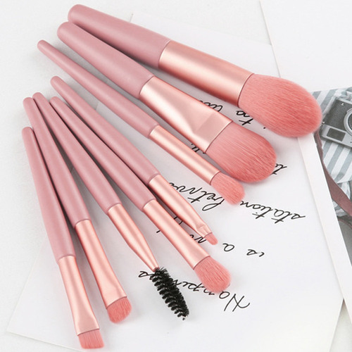 Set De Brochas Maquillaje 8pcs Pincel Rubor / Base / Sombray