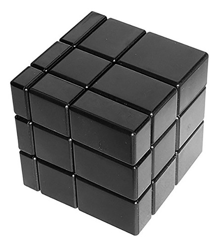 Cubo Rubik Mirror 3x3 Profesional Colores Magico Ingenio Estructura Negro