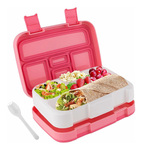 Lonchera Niña Lunch Box Kids Bento 5 Espacios Envio Gratuito