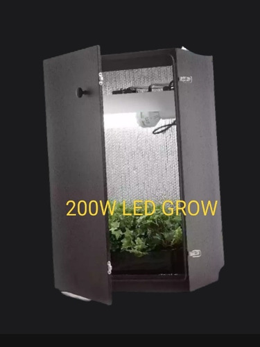 Imagen 2 de 6 de Armario Completo Indoor Extractor Led 200w Extractor Nuevo