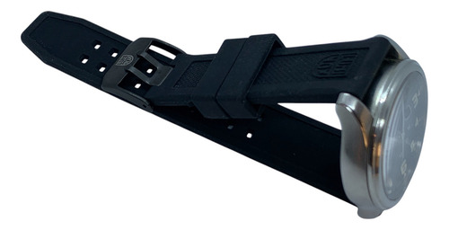 Reloj Victorinox Infantry Clásico Dial Verde Coleccionable Correa Negro Bisel Plateado