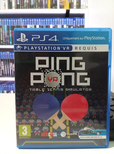 Jogo Ps4 Vr Ping Pong Table Tennis Simulator, Mídia Física (Usado)