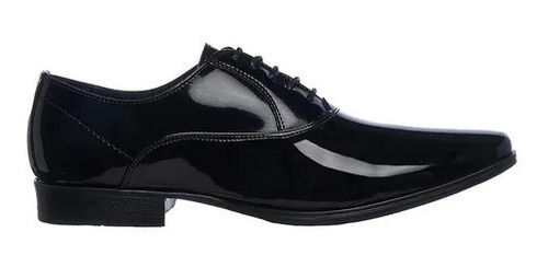 Zapatos Oxford Hombre Vestir Charol Negro