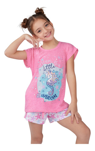 Pijama Nena Manga Corta Short So Magical Sea So Pink 11677