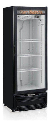 Cervejeira Porta De Vidro Expositor 410 Litros Preta Gelopar 220v/preto