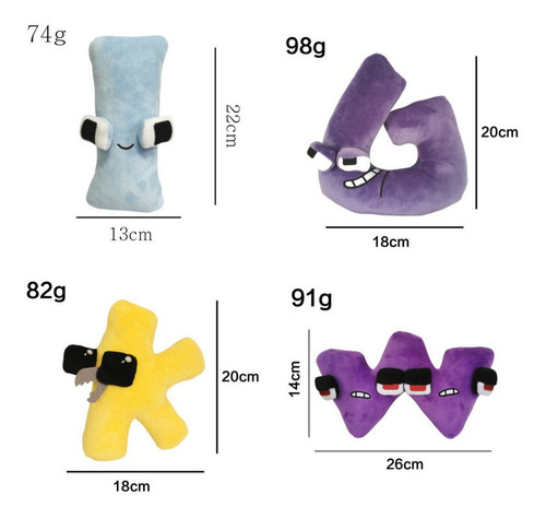 Muñeca Con Forma De Almohada Con Forma De Animal Alphabet