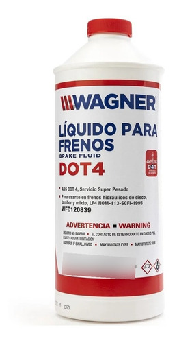 Liquido De Frenos Wagner Dot 4 946ml