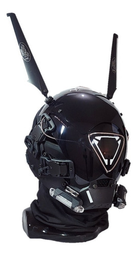 Máscara Cyber Punk (vidiot) Para Cosplay Con Luz Led