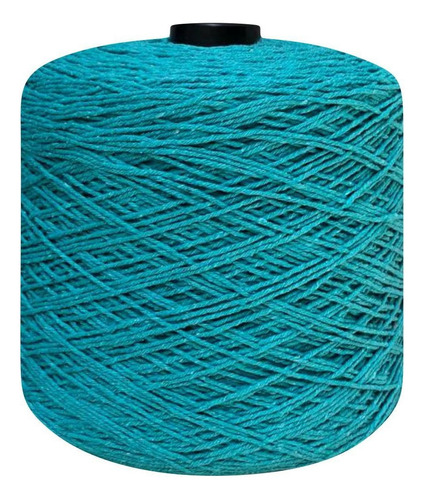 Linha Crochê Colorida 8 Fios 2 Kg Barbante Tricô Eco Brasil Cor Verde Jade