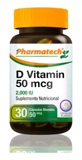 Vitamina D 2000ui Pharmatech 30 Caps Blandas