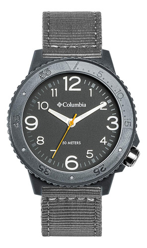 Reloj Columbia Para Caballero Correa De Nylon Color Gris