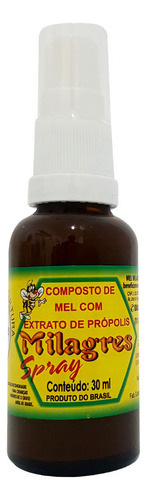 Extrato De Própolis Composto Spray 30ml - Mel Milagres 