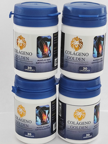 Colágeno Golden Kit Com 4 Frascos De 30 Cápsulas