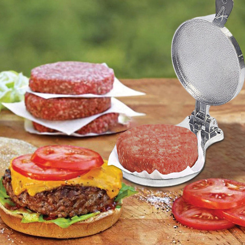 L, Molde For Hamburguesas Burger Press Con Mango