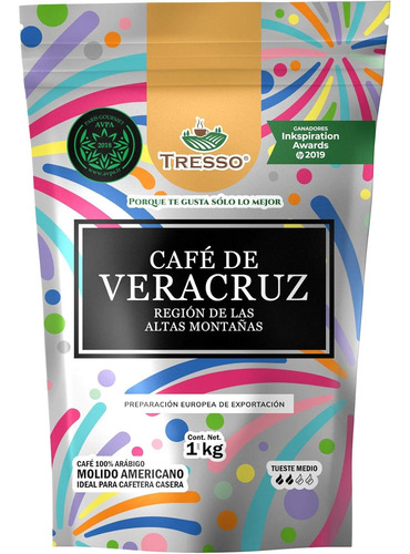 2 Bolsas Café Veracruz Cafe Región Altas Montañas Molido 1kg