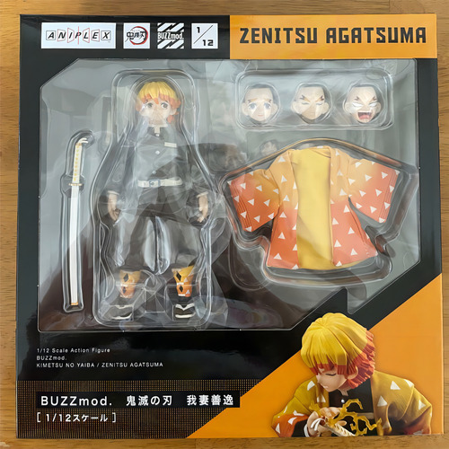 Action Figure Zenitsu Demon Slayer Boneco Tanjiro Buzzmod