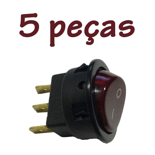 5 Interruptor De Tecla Unipolar 15a 16123 Margirius