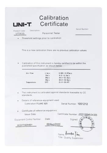 Anemómetro Digital Ut363s Uni-t - Mihaba