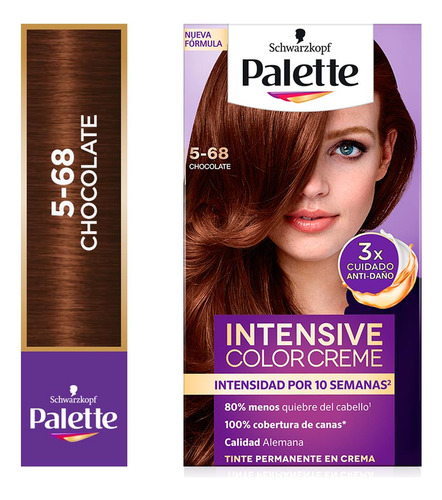 Tinte Para Cabello Palette Color Creme Chocolate 5-68