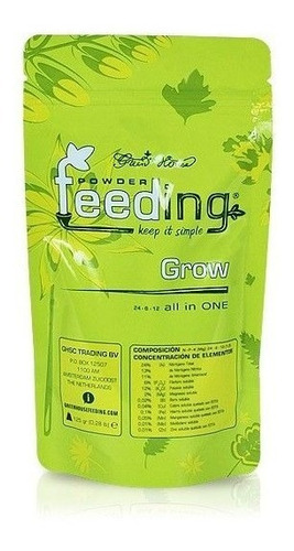 Powder Feeding Grow 125 Gr. / Green House