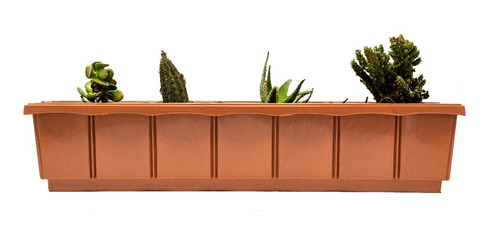 1 Maceta Rectangular Ventanal 824c Largo De 62.5cm