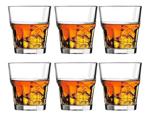 Set X 24 Vaso Whisky 264cc Vidrio Pasabahce Casablanca