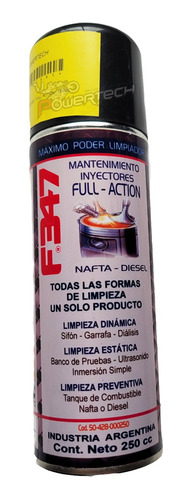 Spray Limpiador F347 Mantenimiento Inyectores Full Act 250cc