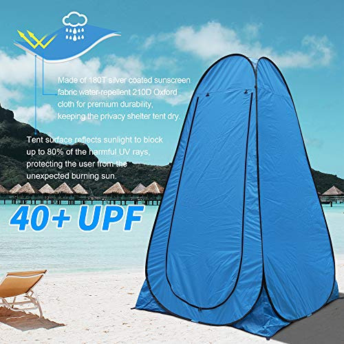 Anngrowy Pop Up Carpa De Privacidad Carpa De Ducha Portátil