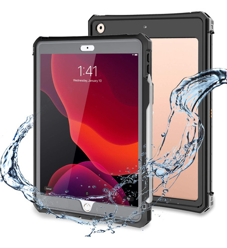 Funda Para iPad 10.2, iPad 7 / iPad 8 Impermeable Con Protec