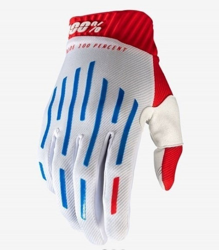 Guantes 100% Ridefit Adulto Blanco Motocross Moto Atv 