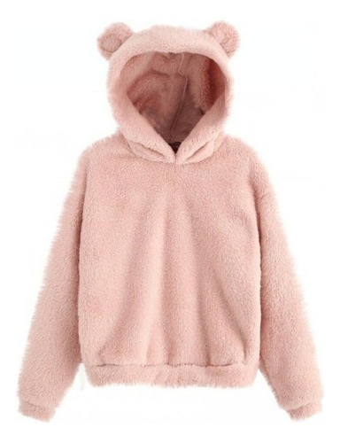 Sudadera Con Capucha De Felpa Para Oreja De Conejo