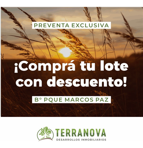 Terrenos En Cardales. Altos El Ombú. Barrio Abierto Sin Expensas. A 400 Metros De Cinco Esquinas. Terranova Desarrollos Inmobiliarios