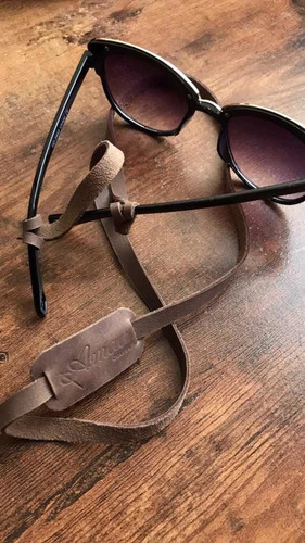 Imagen 4 de 5 de Strap De Cuero Amau Color Chocolate