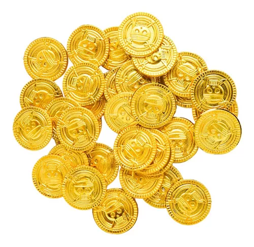 Toyvian Moedas de jogo de ouro 200 peças Moedas de jogo de ouro