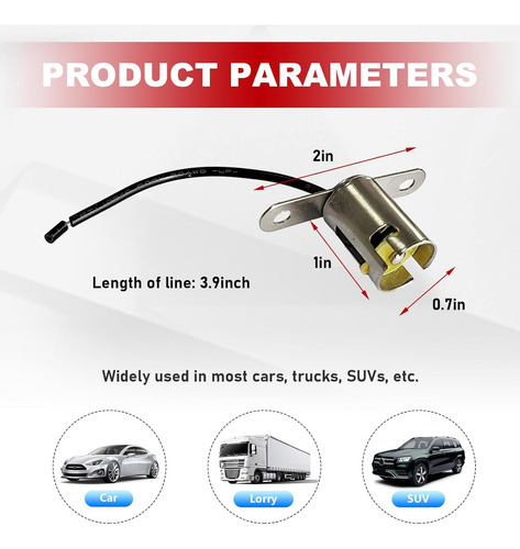 Bombilla Led Para Coche Con Conector De Alambre