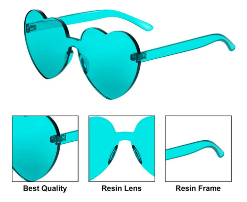 15 Pares Gafas De Sol En Forma De Corazón Para Mujer Hombre