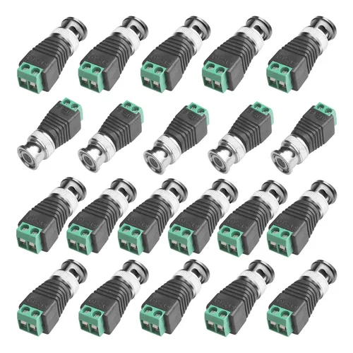 Conector Balun Bnc Macho, 21 Piezas, Conector Coaxial Cat...