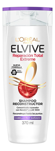  2 Pzs Loreal Shampoo Rt Extreme Elvive 370ml