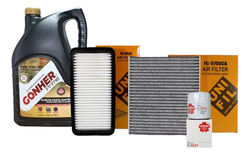 Kit Filtros Para Jac Sei 4 1.5l 2018-2021 5w30 Api Sp Aceite