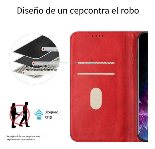 Funda Tipo Cartera Magnética Para Samsung Galaxy A11 Eu/m01s/a10s Con Bloqueo Rfid